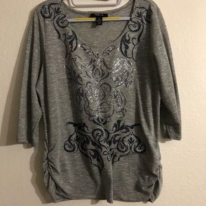 Black microstriped shirt